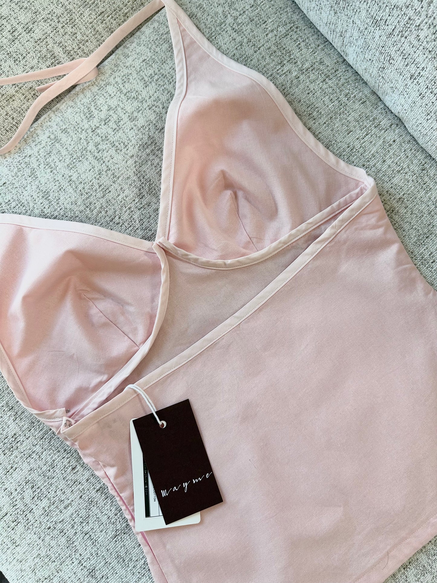 COTTON HALTER TOP