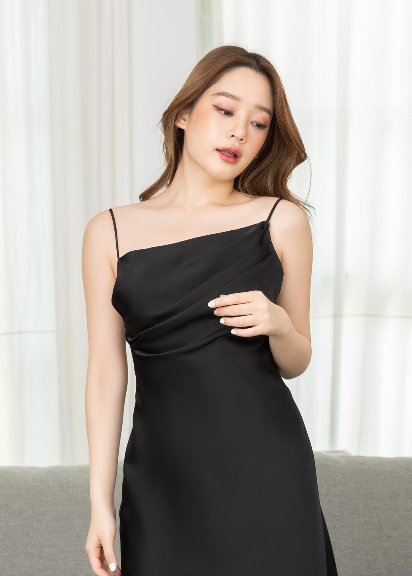 SATIN DRESS ( ALISA )